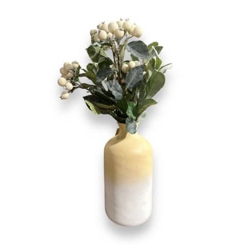 Jarrón de Madera de Mango Delgado de 10" para venta al por mayor de Tremont Floral Supplies