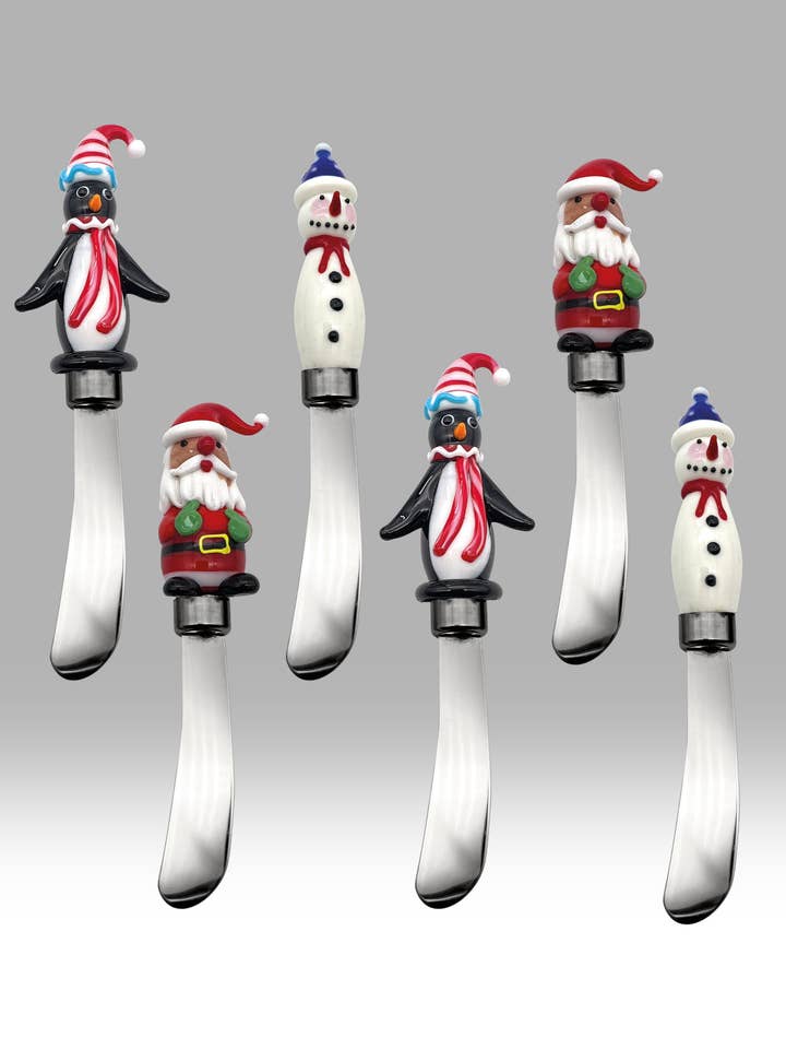 Festlig smörkniv - Set om 6 för wholesale av Nobile Glassware Ltd.