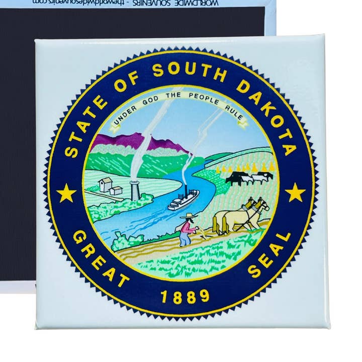Iman Quadrato - Stemma Stato SOUTH DAKOTA - USA per la vendita all'ingrosso da parte di Astur Pins