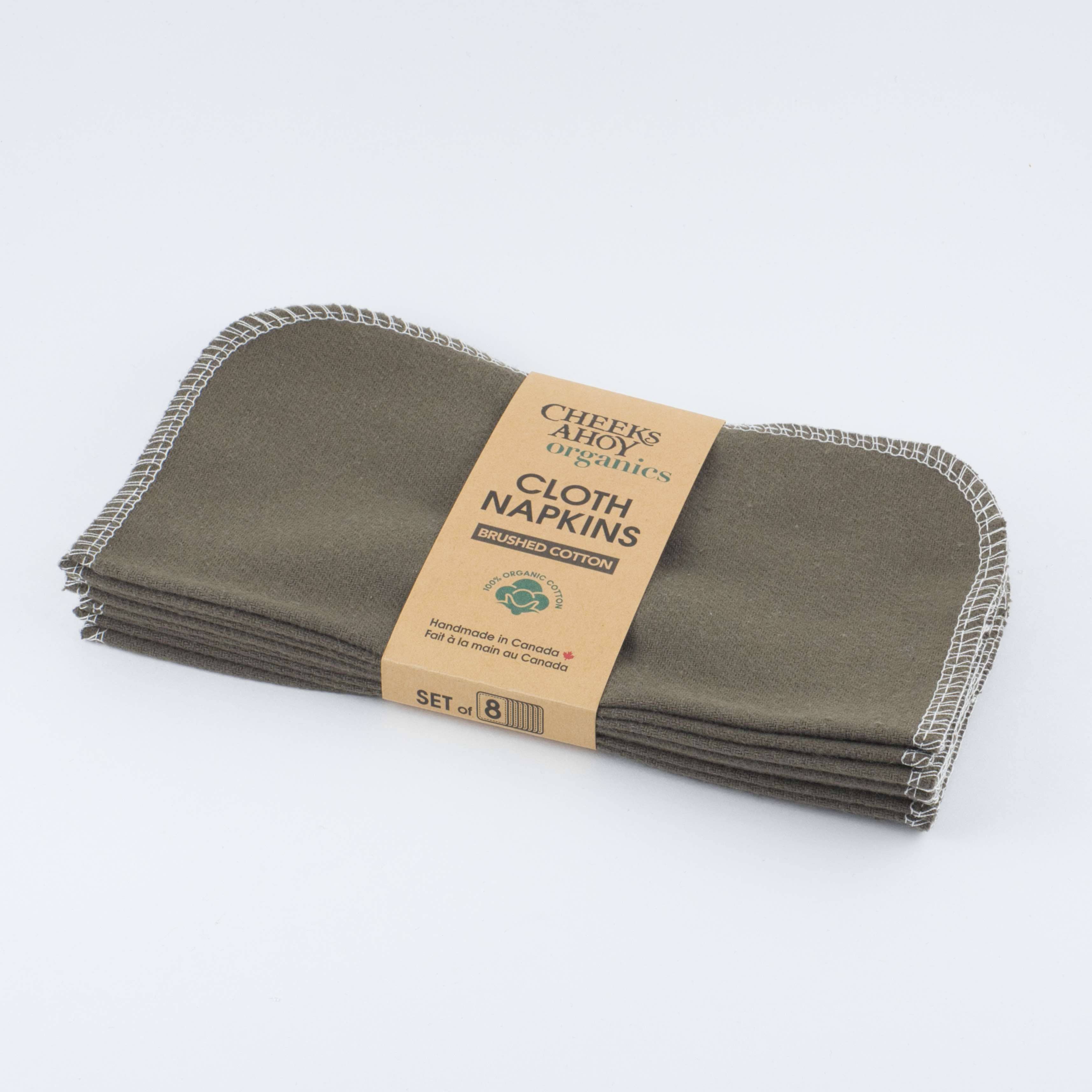 Cheeks Ahoy - Vendita all'ingrosso Tovaglioli da tavola in stoffa - Tovaglioli da cocktail - Cotone spazzolato biologico4