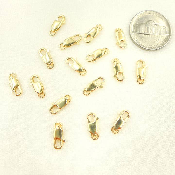 Jewels & Chains - Wholesale Clasp - 0014LC1WR14KY. 14K Solid Gold Lobster Clasp 10mm2