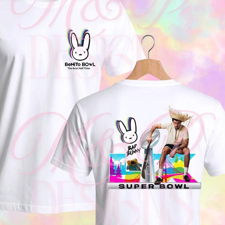 Bad Bunny Super Bowl Halftime Apparel for wholesale by TheKingShirt