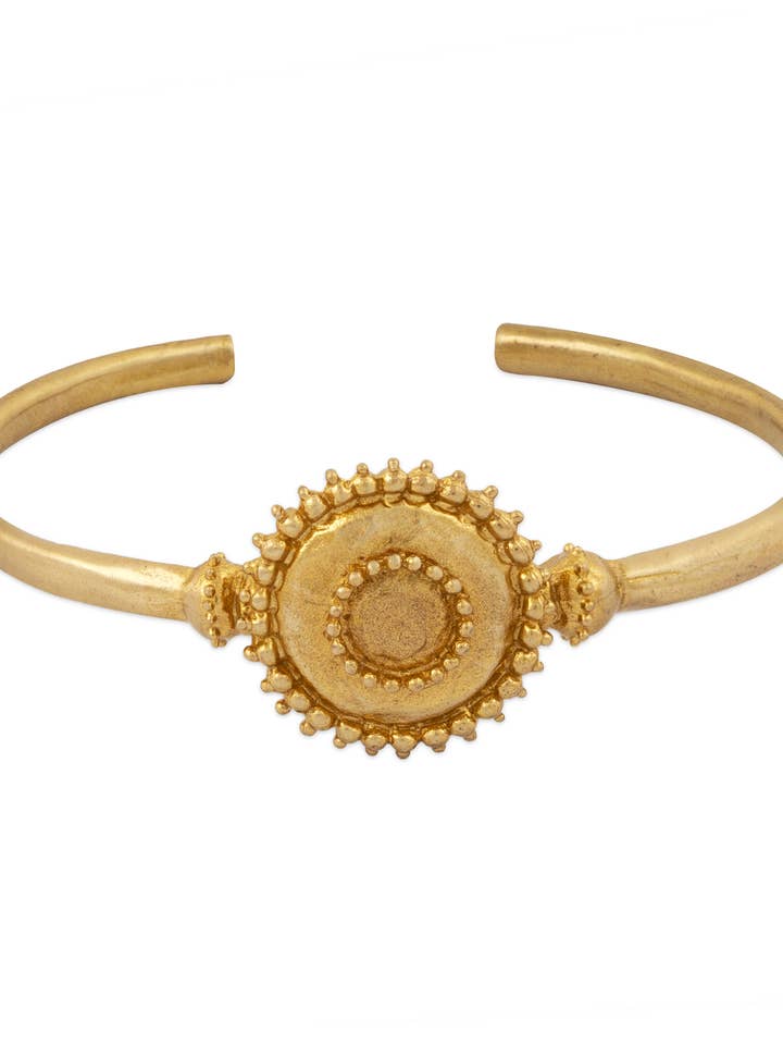 Kaavya Cuff - Brass for wholesale by Nakila Collective