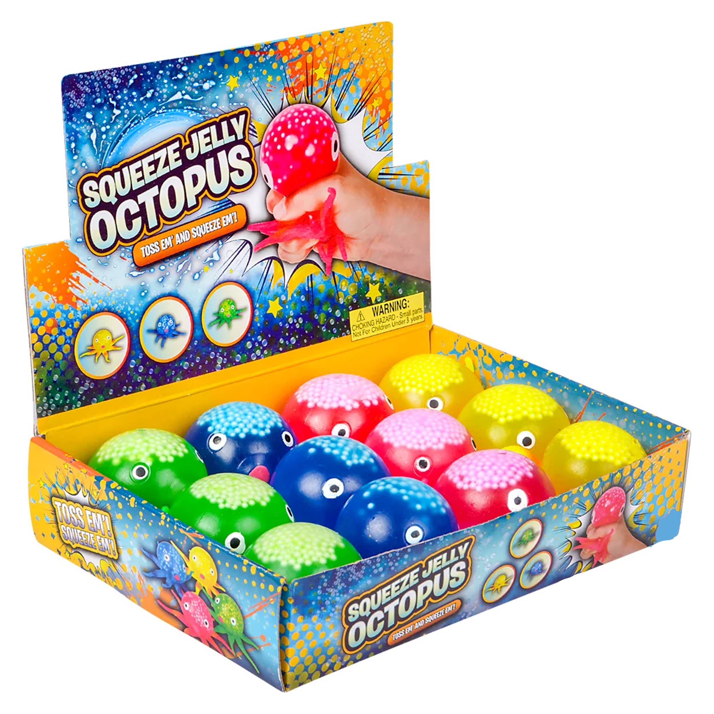 JSBlueRidge Toys – Engroshandel Klemmelegetøj - Børn og baby – Blæksprutte Klemmegele Fidget Legetøj til Børn5