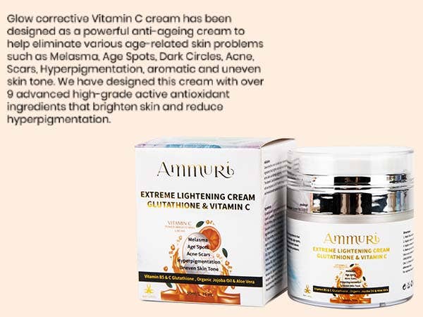 AMMURI – Engroshandel Anti-aging fugtighedscreme – Ammuri Bedste Anti Ageing Glow Corrective fugtighedscreme med Vit6