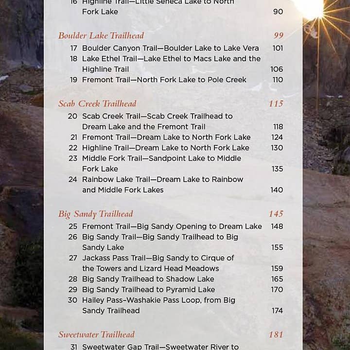 National Book Network - Wholesale Nature & Outdoors - Hiking Wyoming's Wind River Range, 4th edition7