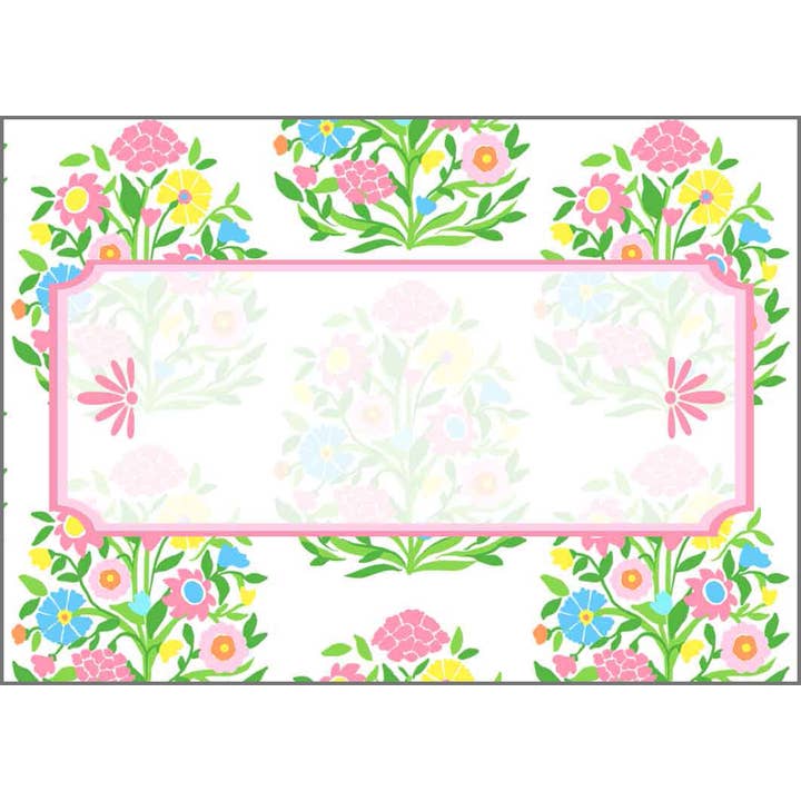 Mughal Bouquet Place Cards for wholesale by Taylor Beach Design