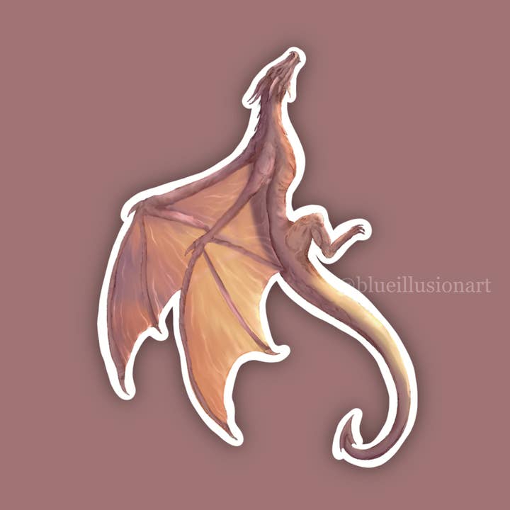 Romantisk flygning | Enstaka klistermärke för wholesale av Blue Illusion Art