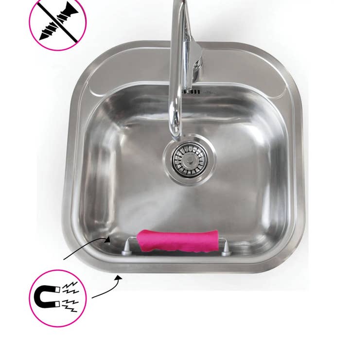 ByMagnet - Wholesale Dishcloth - Magnetic Dishcloth Holder - steel6