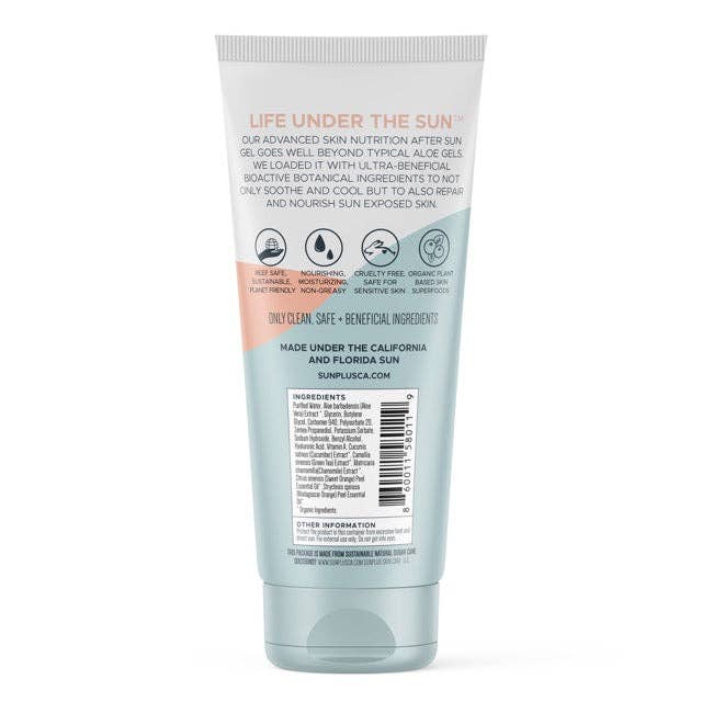 SUNPLUS – wholesale After-sun/sun damage repair cream – Hydrating & Cooling Solar Soothe Gel with Cucumber, Green Te1