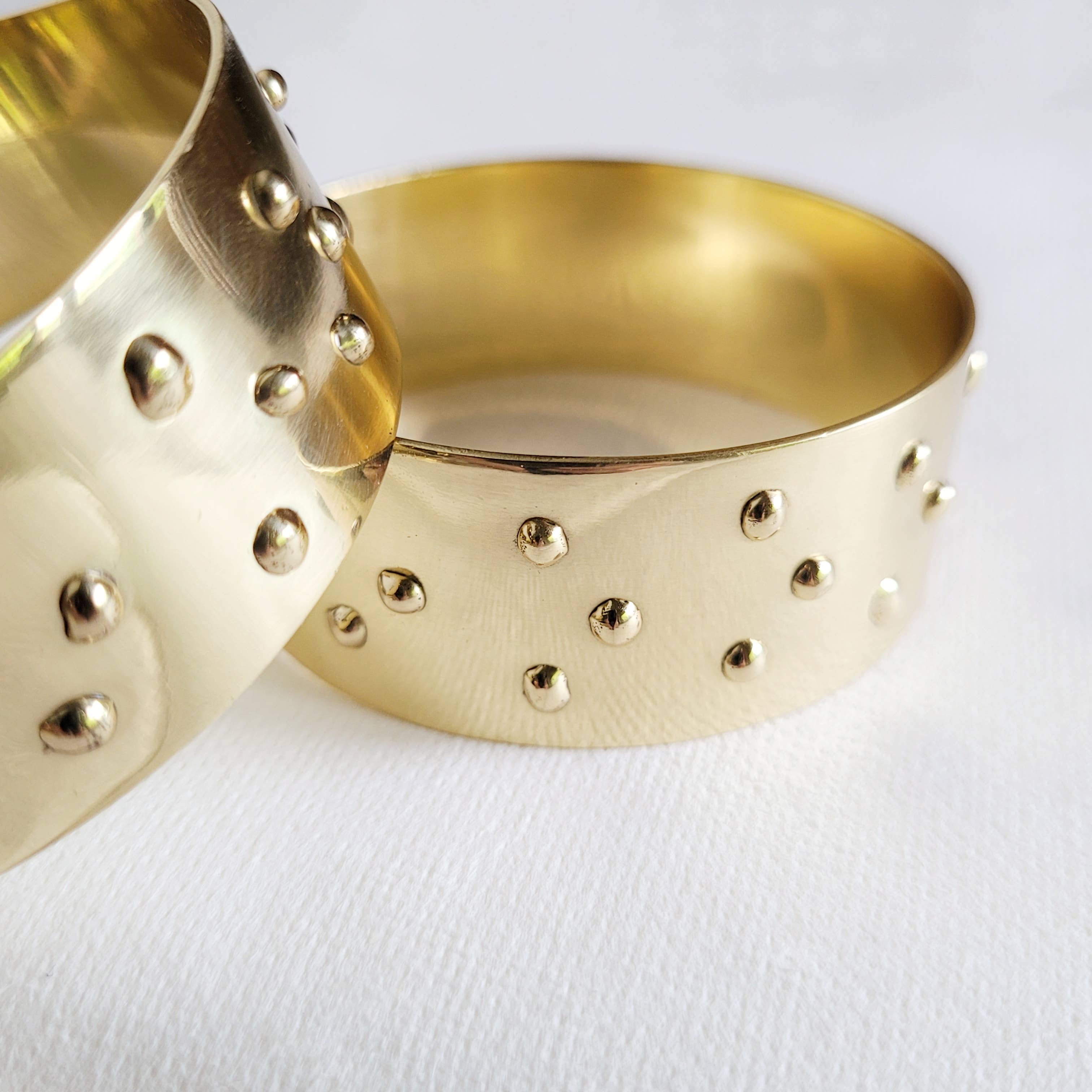 Bisjoux - Wholesale Bangle Bracelet - Brass surf droplet bangle bracelet hand soldered3