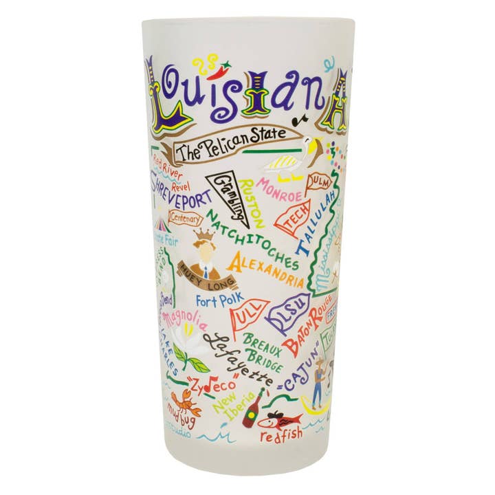 Louisiana Drinking Glass for wholesale by catstudio