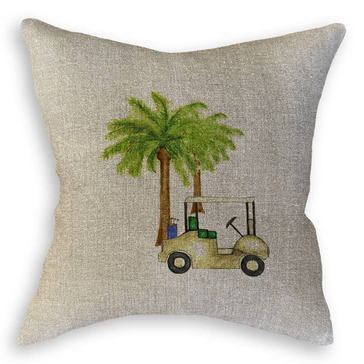 French Graffiti - Wholesale Tea Towel - Golf Cart with Palm Trees10