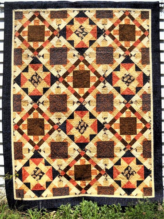Quadrille Quilt Pattern CCC-028 for wholesale by Curlicue Creations
