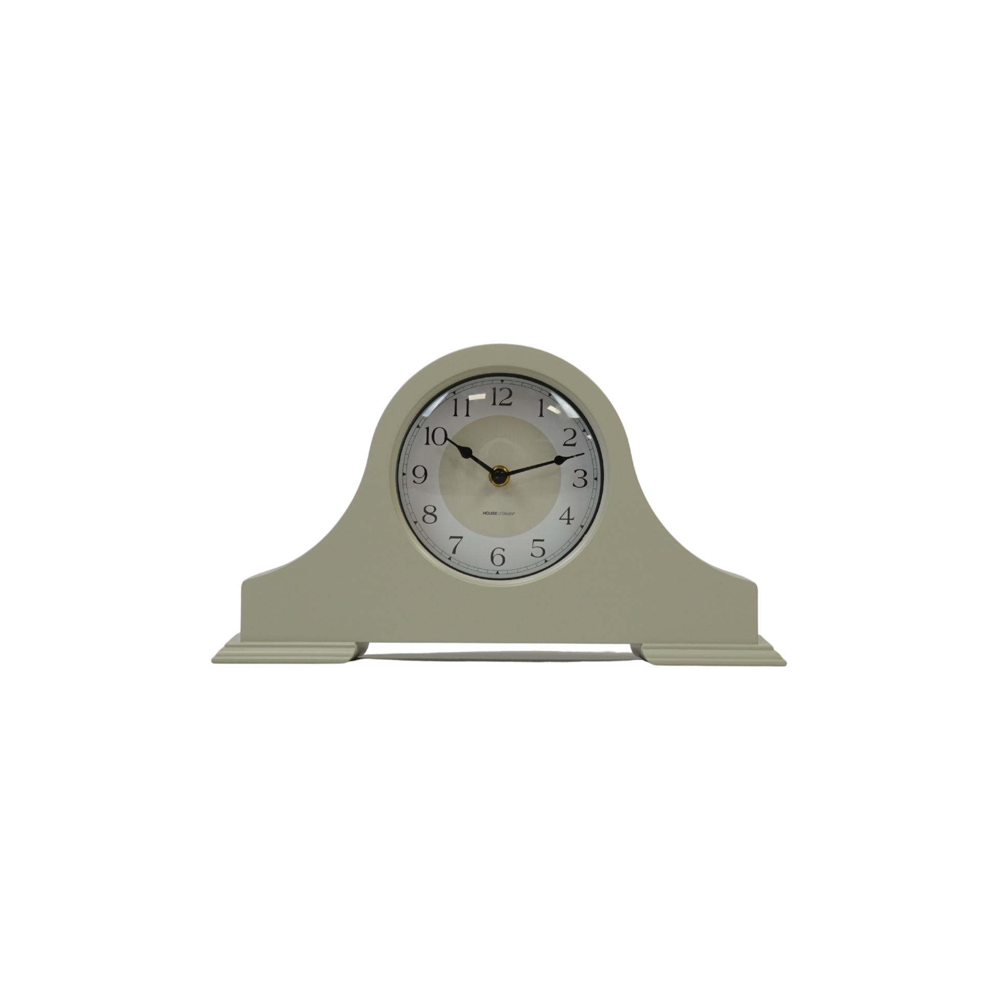 Housevitamin bv – wholesale Skrivbordsklocka – Klocka - Klocka för spiselkrans - Sand - 36x8,5x20 cm0
