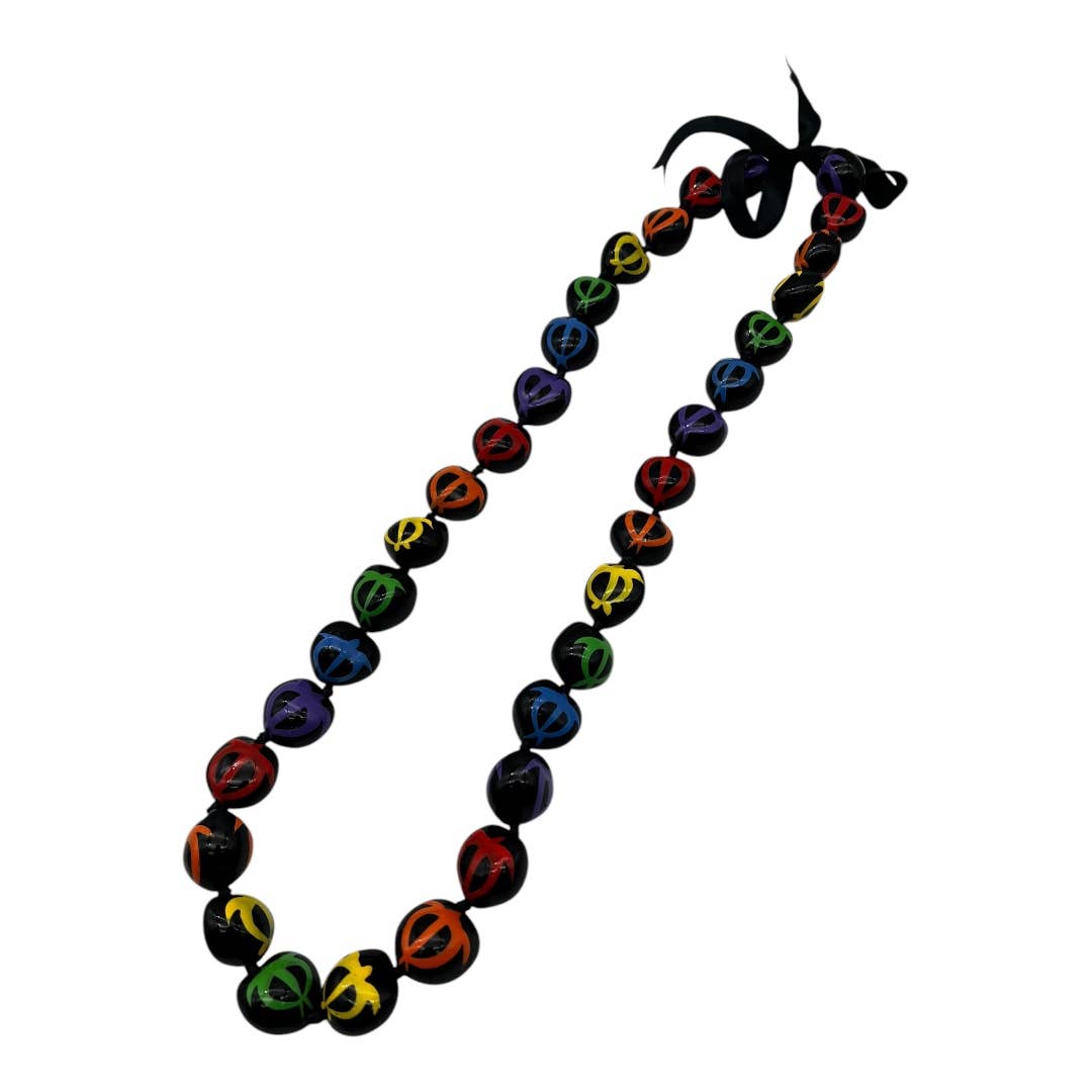 Pacific Ocean Collections - Wholesale Beaded/Pearl Necklace - Hawaiian Style Kukui Lei Necklace -  Turtles - Multi Colors0