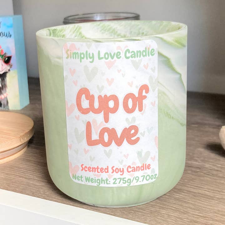 Coffee Scented 10 oz Soy Ceramic Candle for wholesale by Simply Love Candle