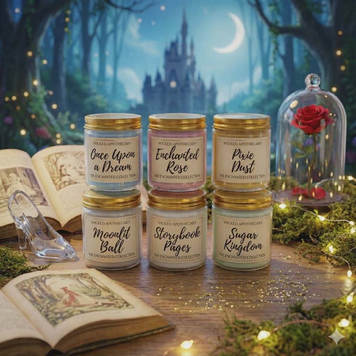 ✨ Conjunto de Mini Velas da Coleção de Livros de Histórias Encantadas por atacado de Basically Wicked