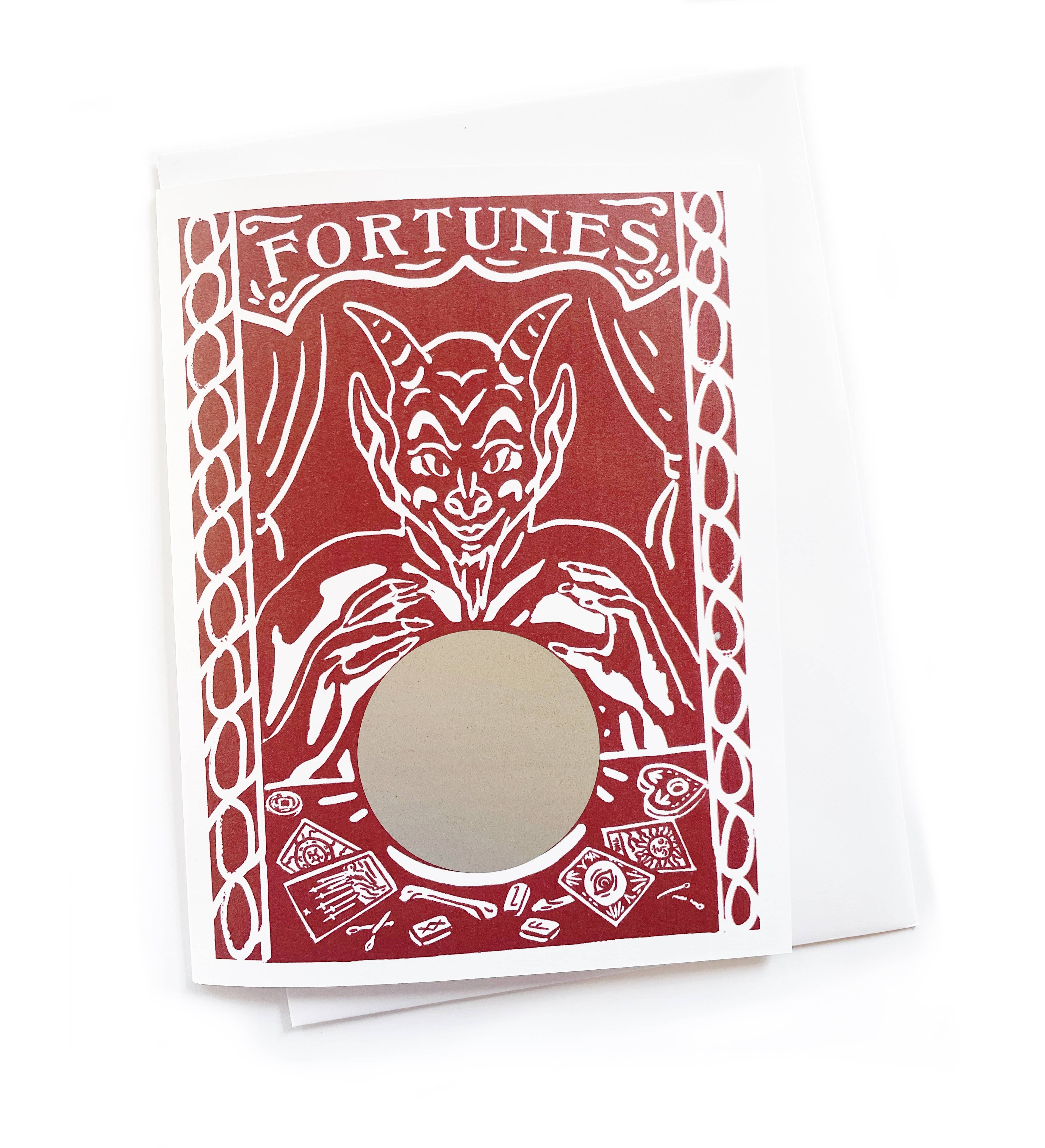 Hissing Mink - Wholesale Everyday Greeting Card - Fortune Telling Card - Devil Speaks