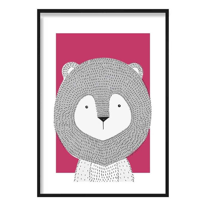 Poster im Lion Sketch-Stil für das für den Großhandel von Artze Wall Art