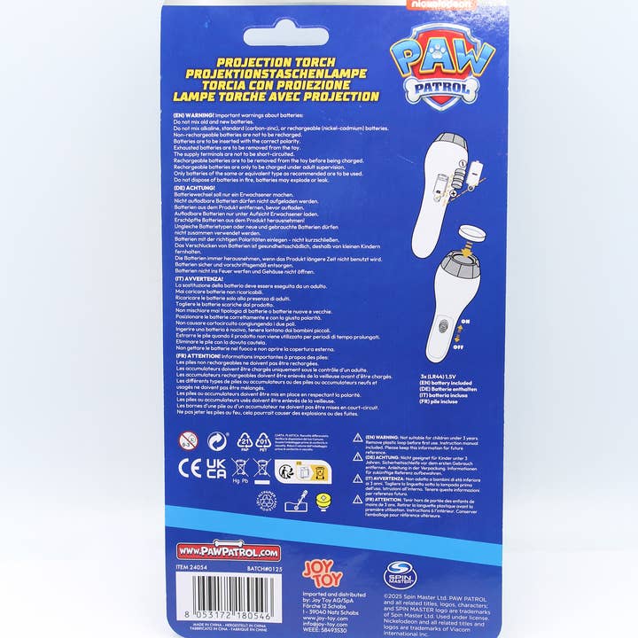 Joy Toy - Wholesale Classic Toy - Kids - PAW PATROL PROJECTION FLASHLIGHT1