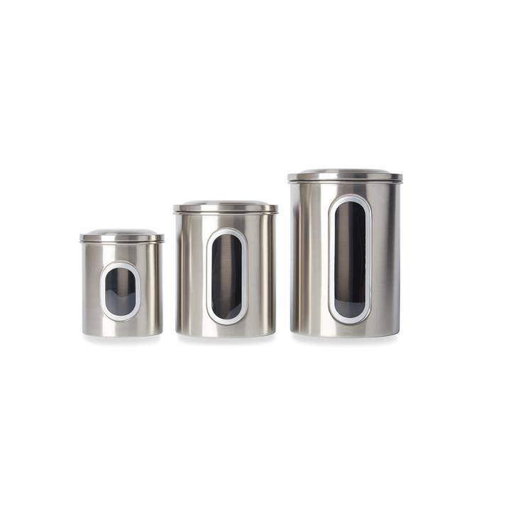 Fox Run Brands - Wholesale Canister set - Fox Run Stainless Steel Canister Set, 3-Piece Set4