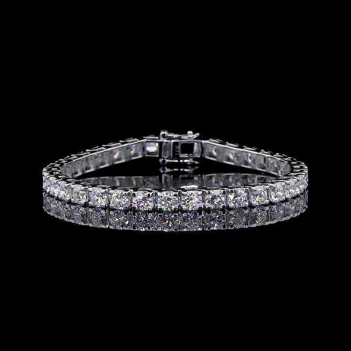 Radiant Line Lab-Grown Diamond Tennis Bracelet for wholesale by Kalindi Jewels