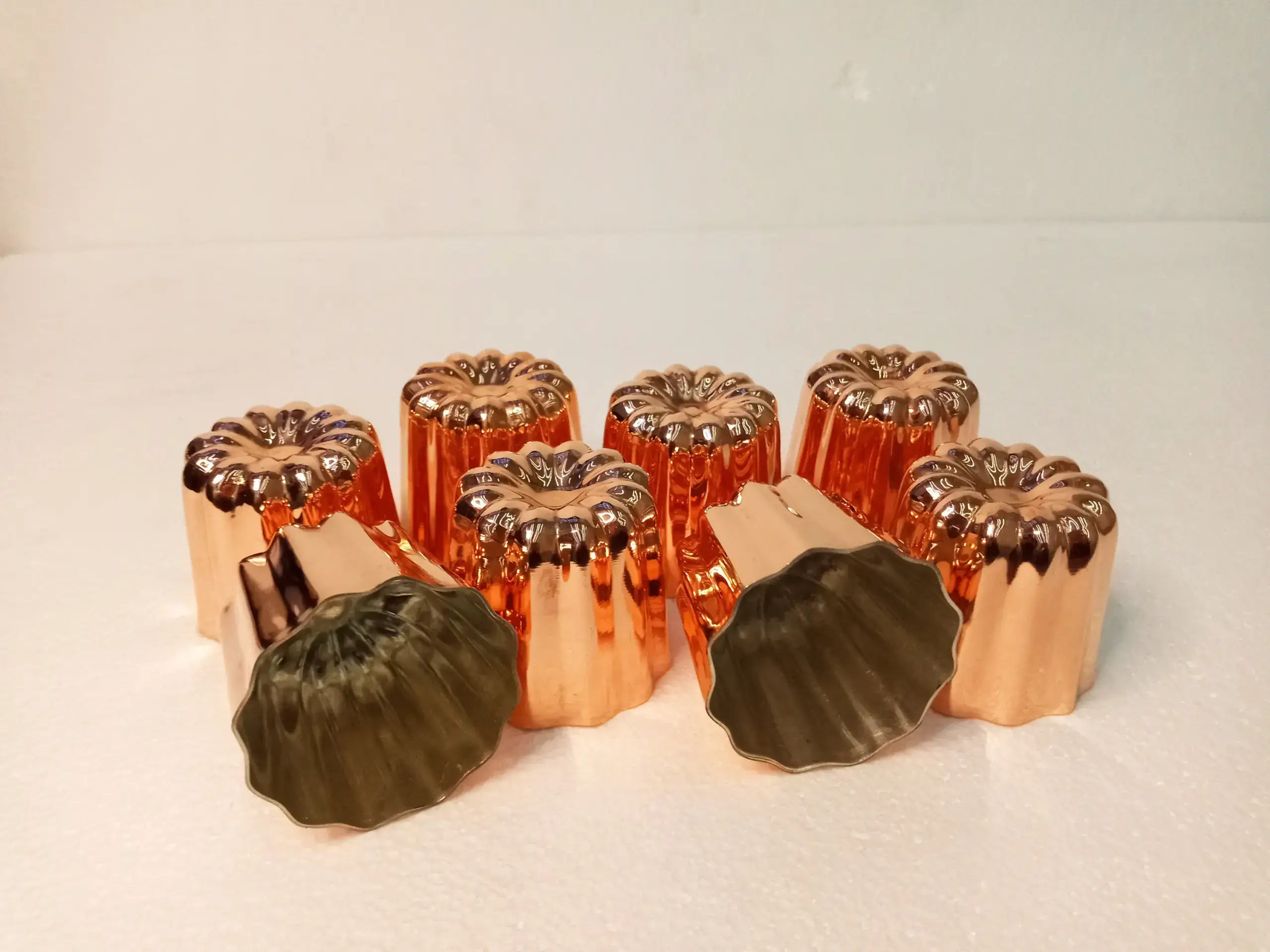 Kayrana – wholesale Cupcake/muffin tin – French Copper Canele Mold Set of 102