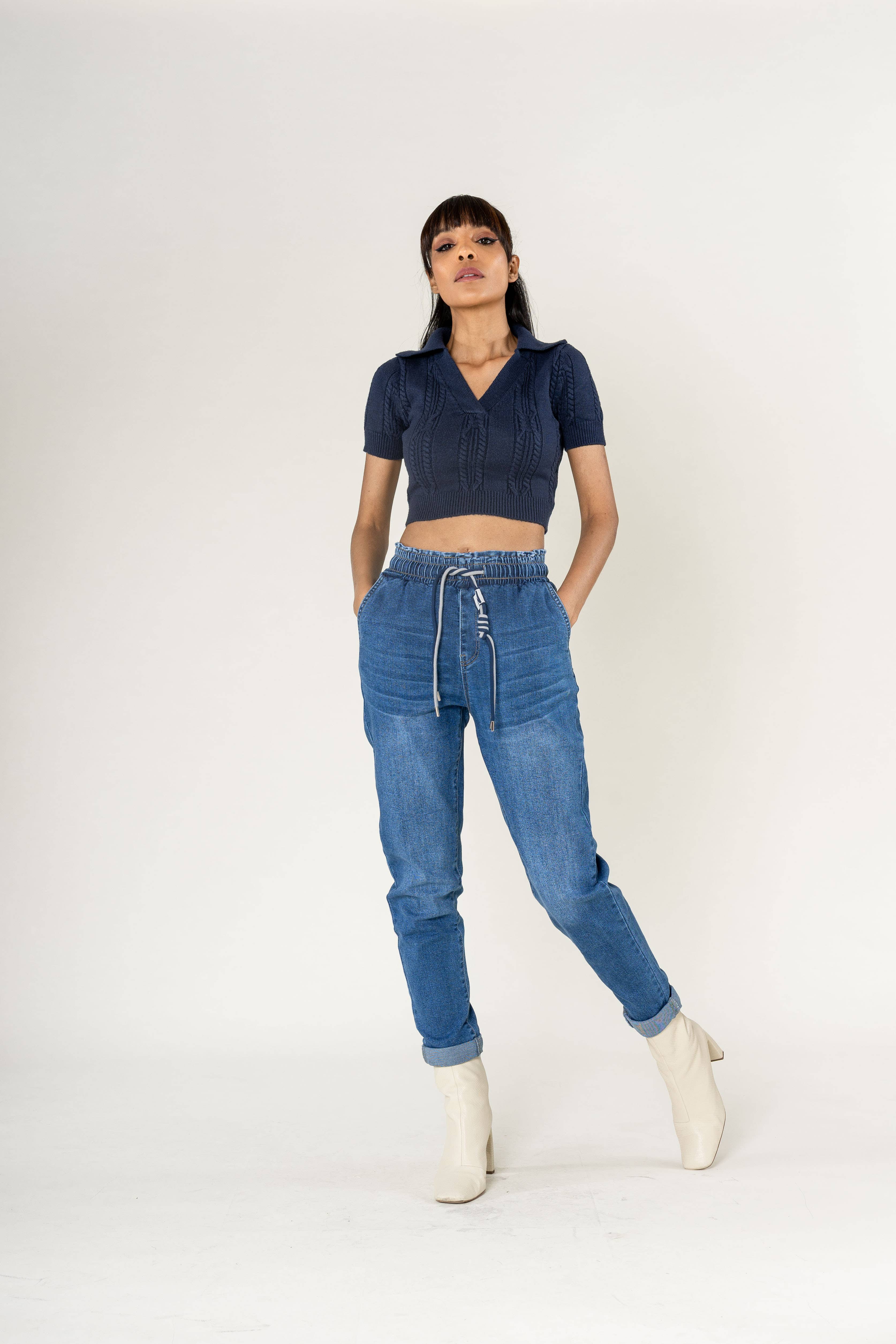 Nina Carter - Wholesale Pants - Women's - Panta jogg leopard elastic waist with drawstring P50016