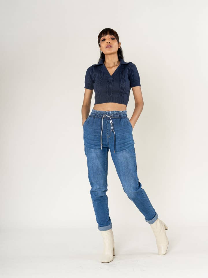 Nina Carter - Wholesale Pants - Women's - Panta jogg leopard elastic waist with drawstring P50016