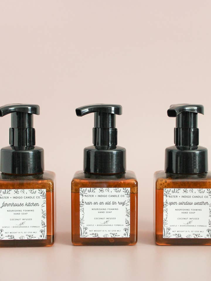 Foaming Hand Soap | 8 oz | Spring + Summer for wholesale by Aster + Indigo Candle Co.
