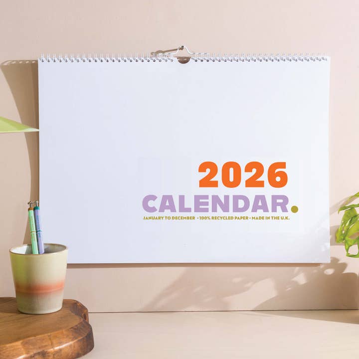 2026 Farbexplosion | A3 Kalender für den Großhandel von Good Tuesday (Once Upon a Tuesday)