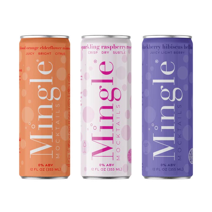 Mingle Mocktails - Wholesale Non-Alcoholic Aperitif/Mocktail - Mingle Non-Alcoholic Mocktails Sparkler Pack 24 Can Variety