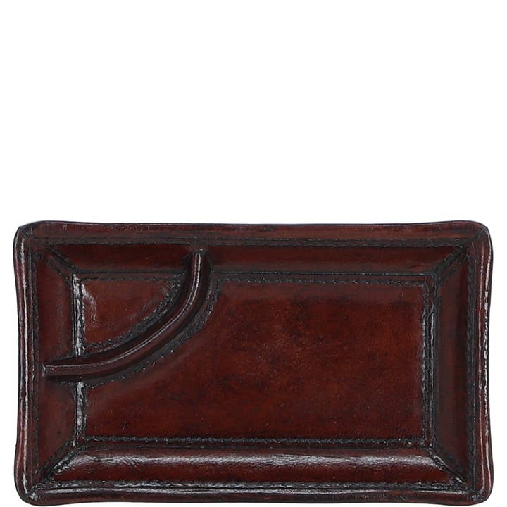 Ashwood Premium Leather Coin & Key Tray Chestnut: LF-101 for wholesale by Ashwood Leather