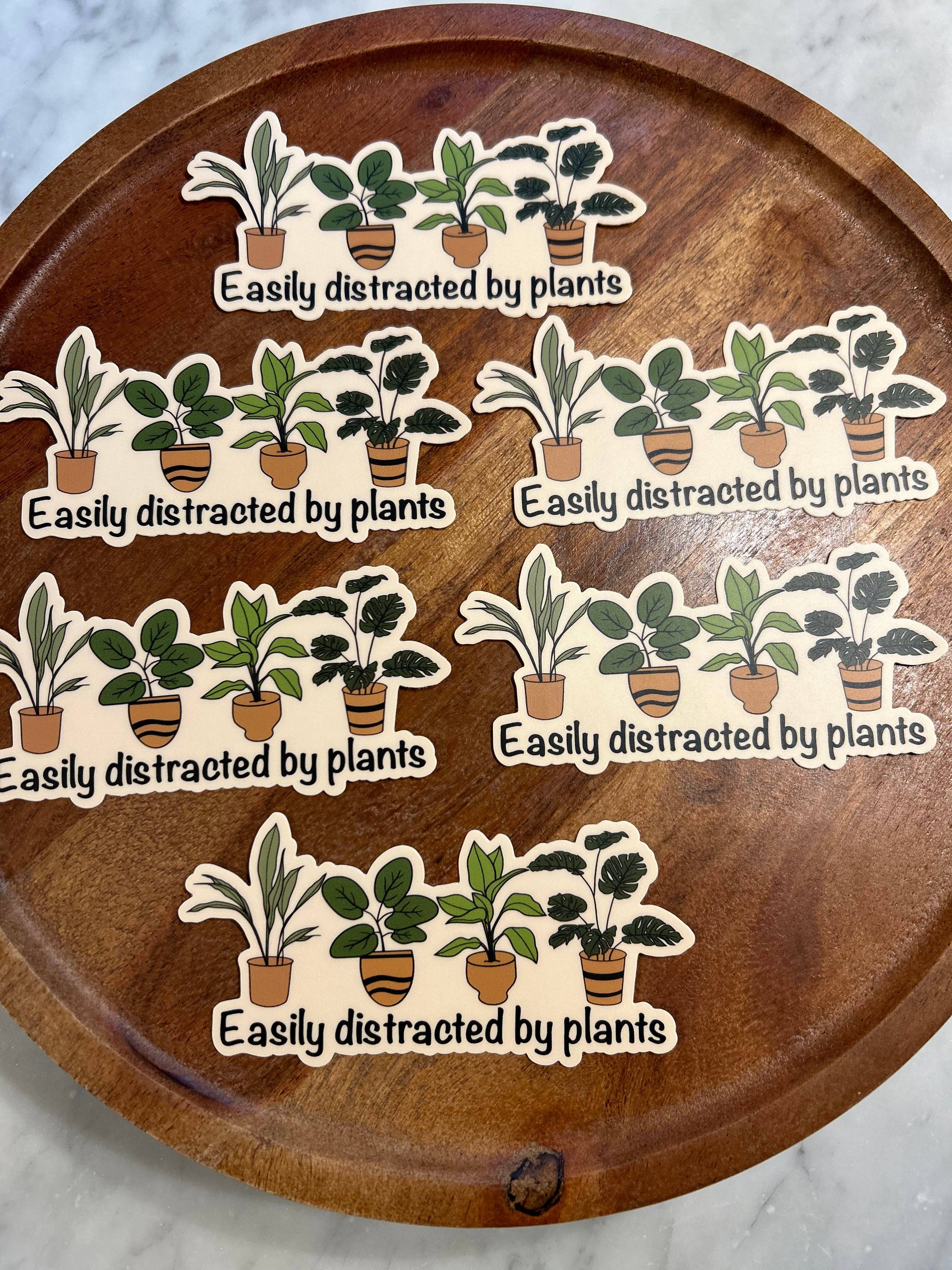 Axle Rose Co - Vente Autocollant - Autocollant « Facilement distrait par les plantes »1