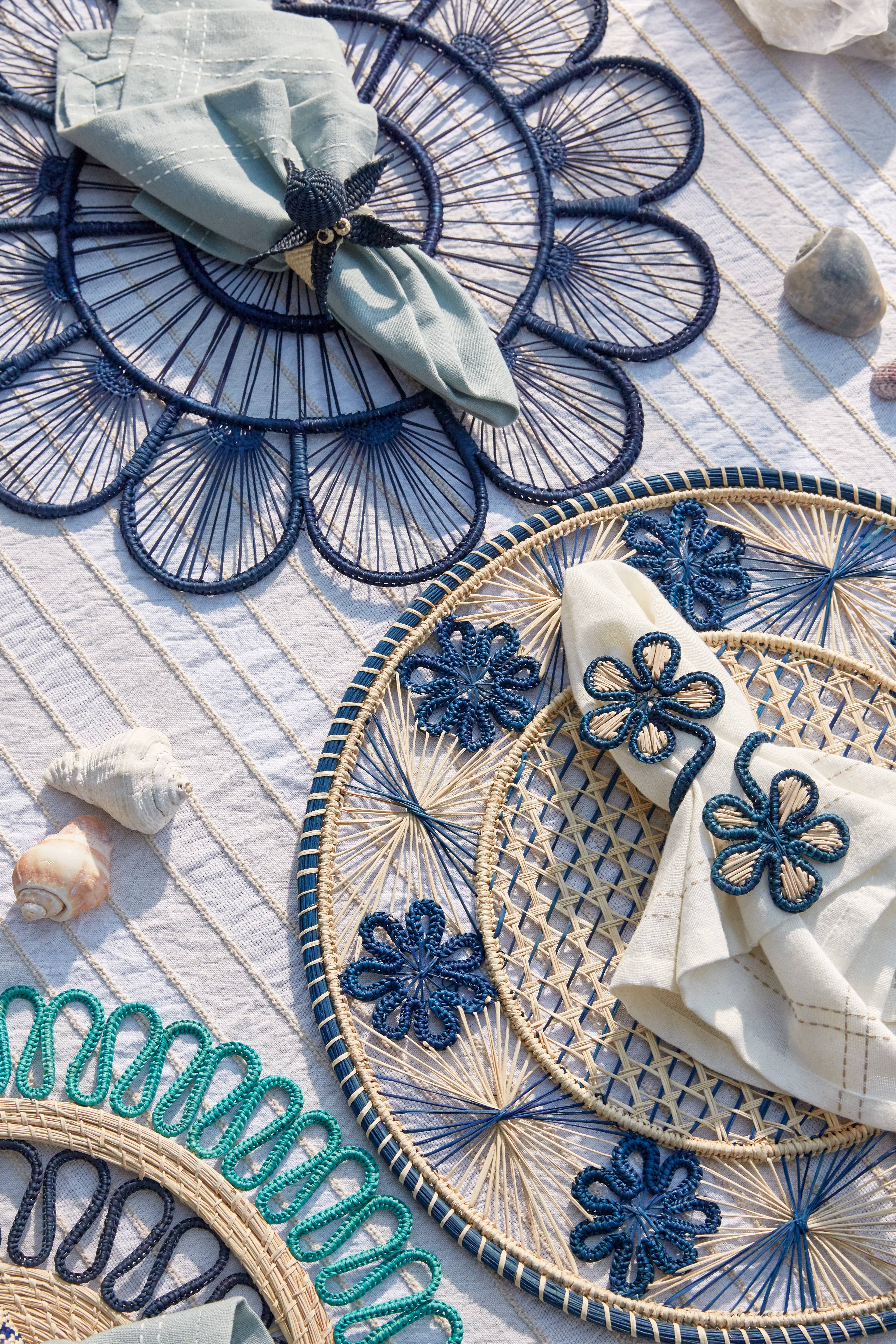 Coro Cora™ – wholesale Placemat – Lila Placemat - Iraca Palm -  Straw Raffia Tableware4