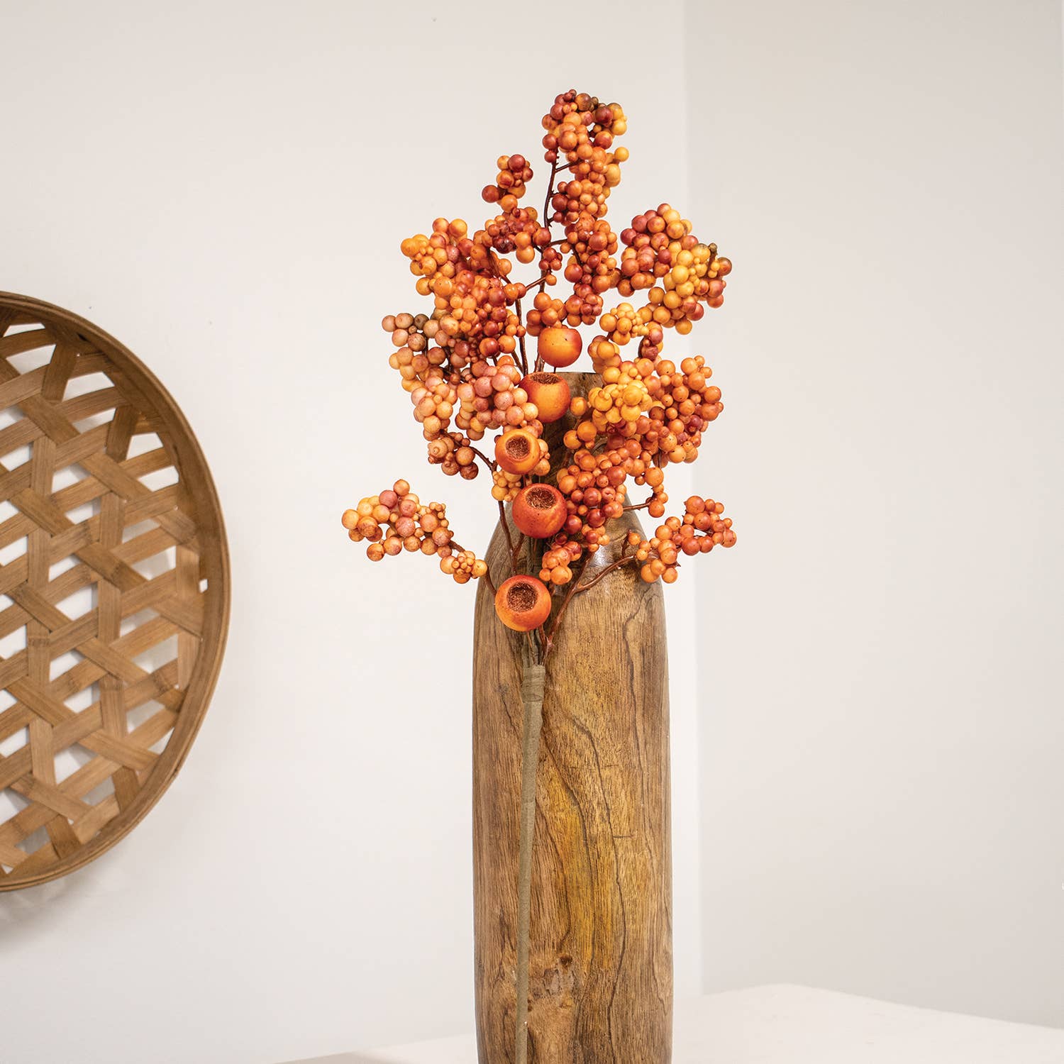 Col House Designs - Wholesale Artificial Flowers - Bittersweet & Canella Berries Spray - 23"1