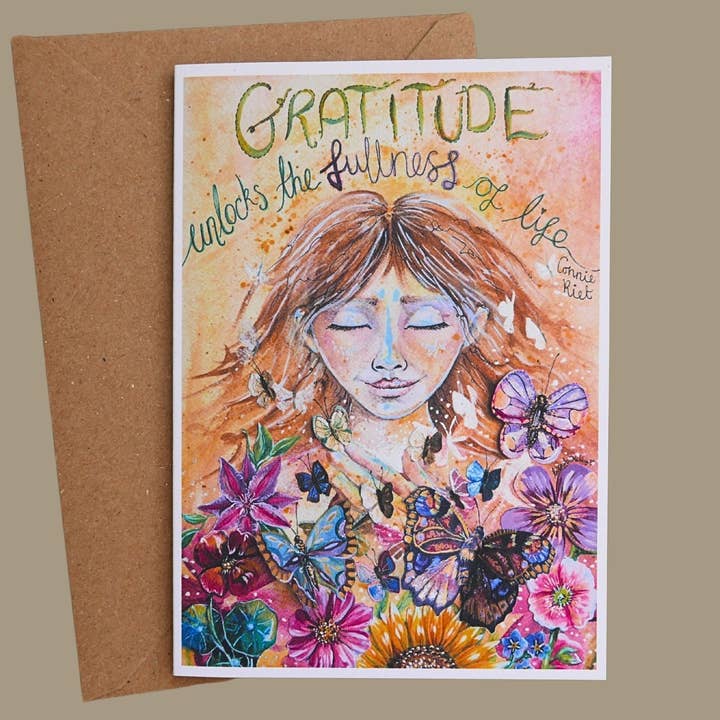 Greetings Card 'Gratitude' for wholesale by ReKINDle By Lisa