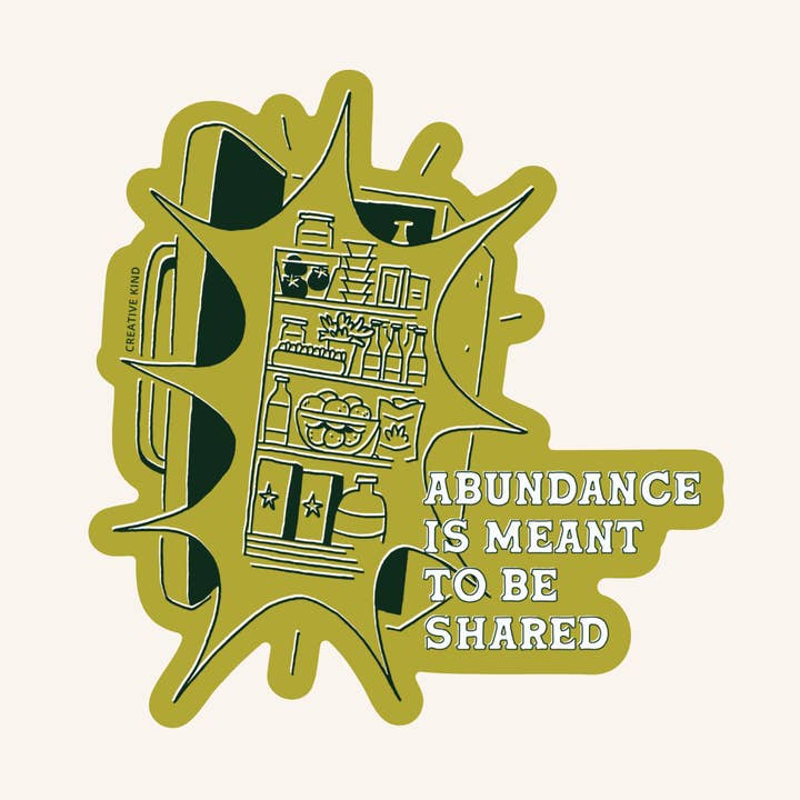 Creative Kind – wholesale Klistermärke – Överflöd Samhällskyl Vinylklistermärke0