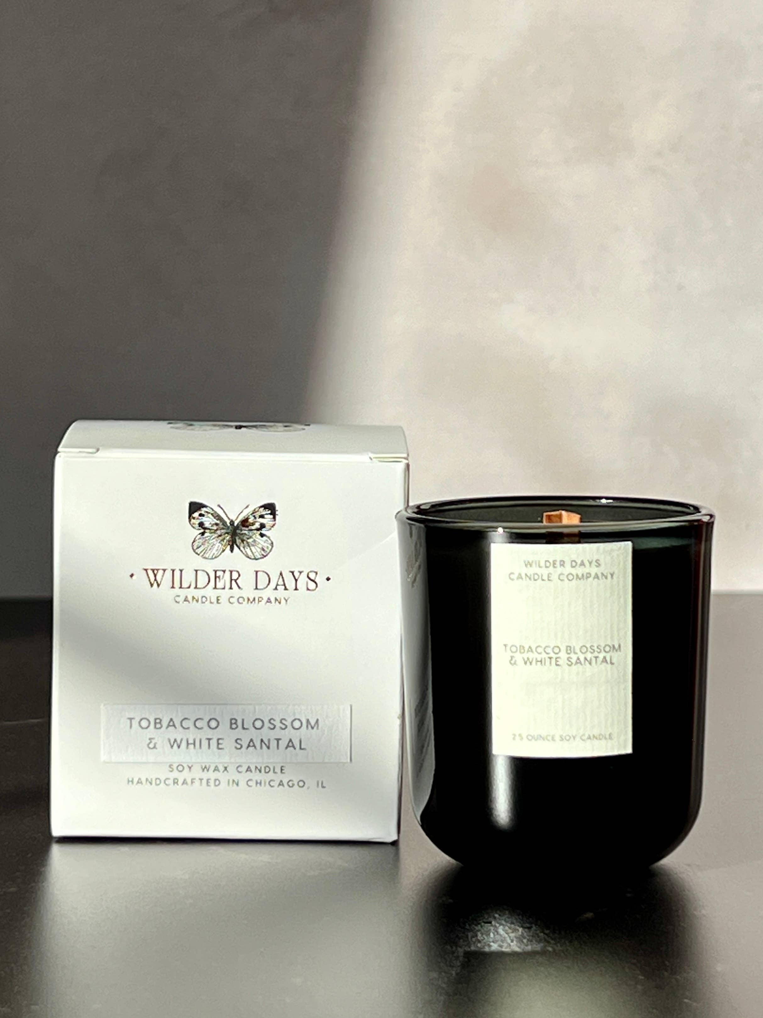 Wilder Days Candle Company - Wholesale Votive Candle - Tobacco Blossom & White Santal — 2.5 oz Mini Soy Candle