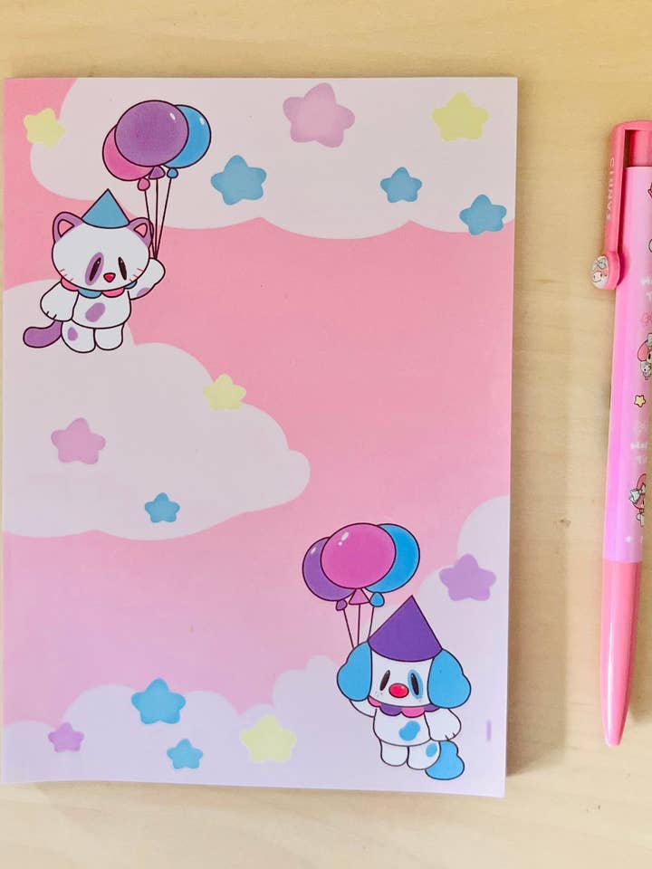 Bloo & Ferris Notepad for wholesale by Mar De Luna Arts Co