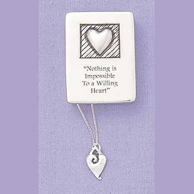 Caja de deseos con collar de corazón de Willing Heart para venta al por mayor de Basic Spirit