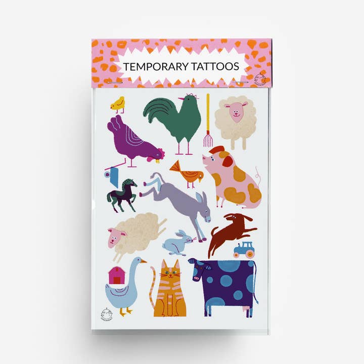 Landbrugs midlertidige tatoveringer DIN A6 for engroshandel hos jungwiealt