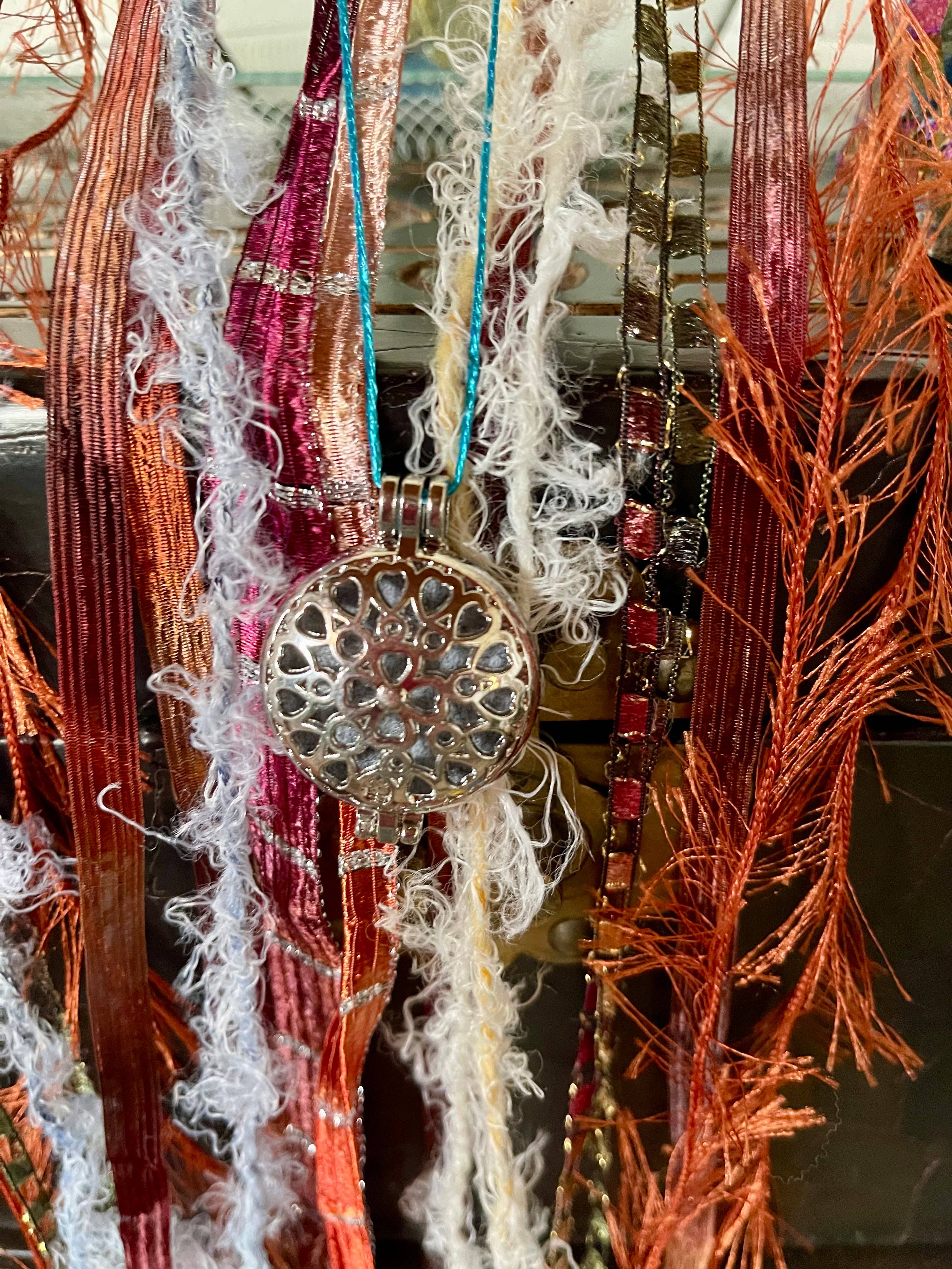 Bodhi Leaf Market - Wholesale Wall Accent - Charmed White Magic 6" Tambourine and Ribbon Wall Accent4