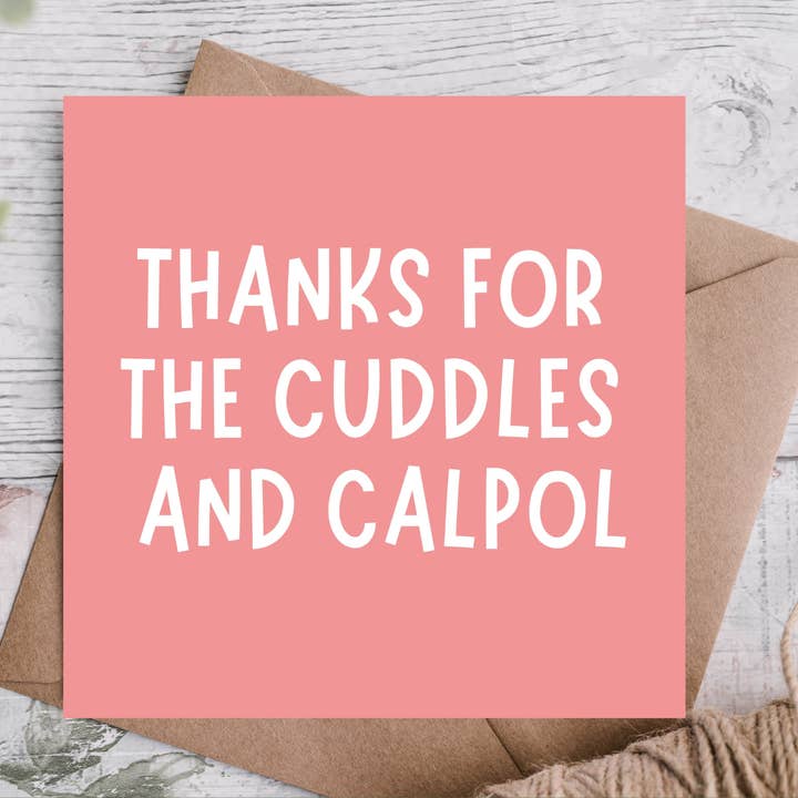 Merci pour la carte de fête des mères drôle et câline pour la vente par Highgrove Cards