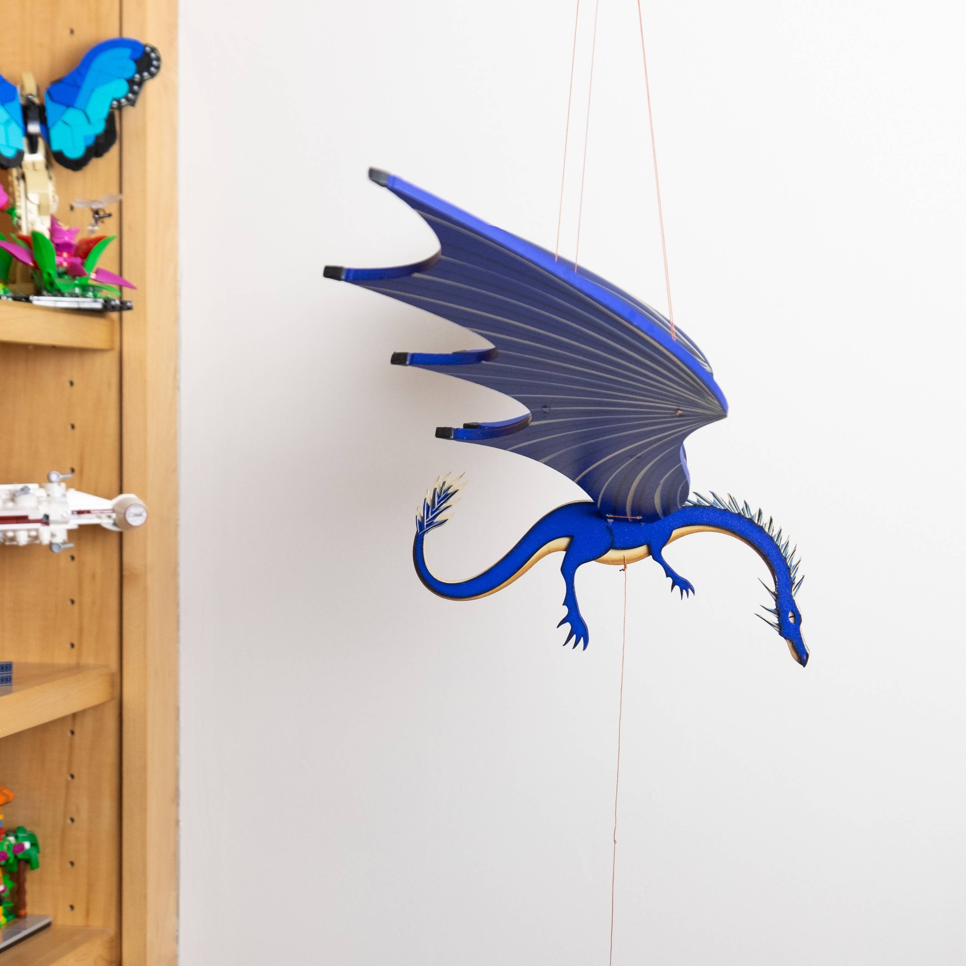 Tulia's Artisan Gallery - Wholesale Mobile - 32" XL Dragon Flying Mobile3