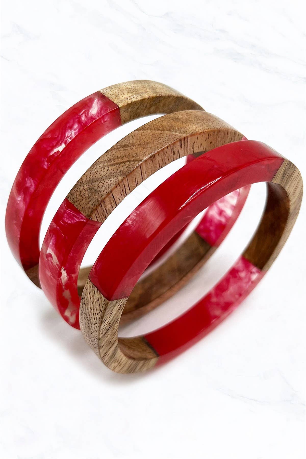 Suzie Q USA – Großhandel Schmucksets – 3pcs Holz-Armreif2