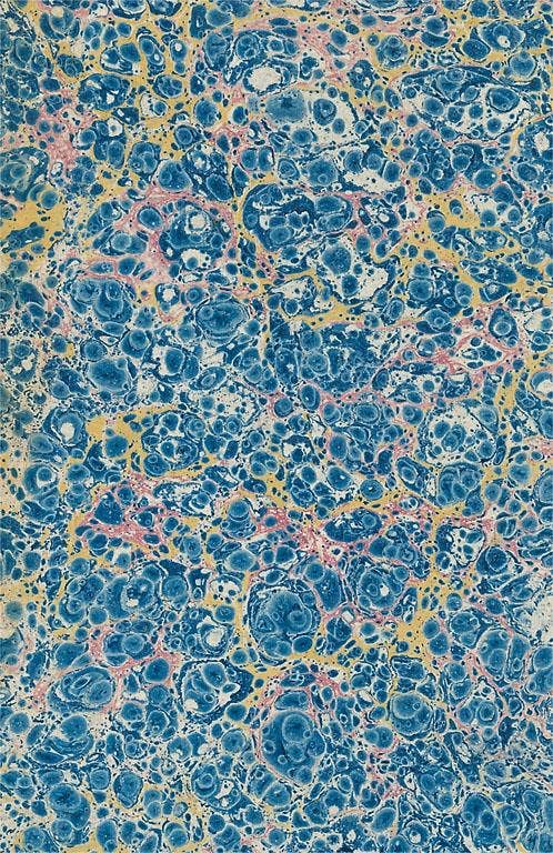 Found Image Press - Wholesale Stationery/Notecard Set - Greeting Card DP-20 Blue Biological Pattern0