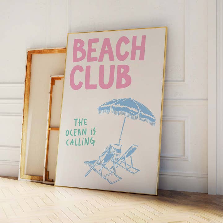 April Lane Art - Wholesale Art Print - Beach Club Print2