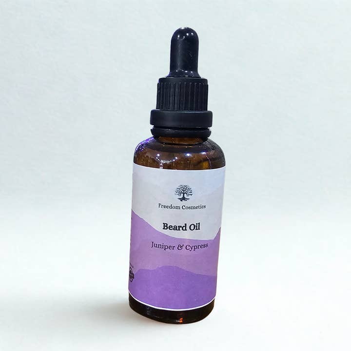 Juniper & Cypress Beard Oil for wholesale by Freedom Cosmetics